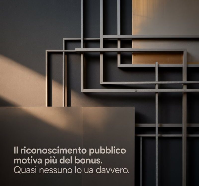 Riconoscimento pubblico perché motiva più del bonus